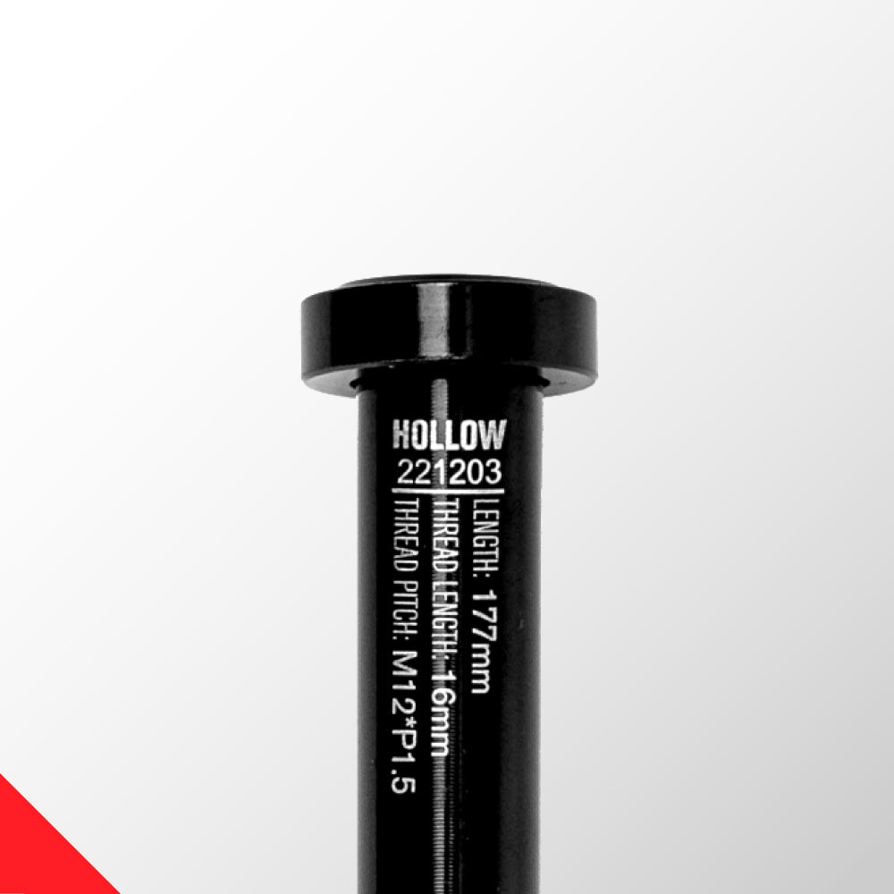 Flat Head Hollow Thru Axle